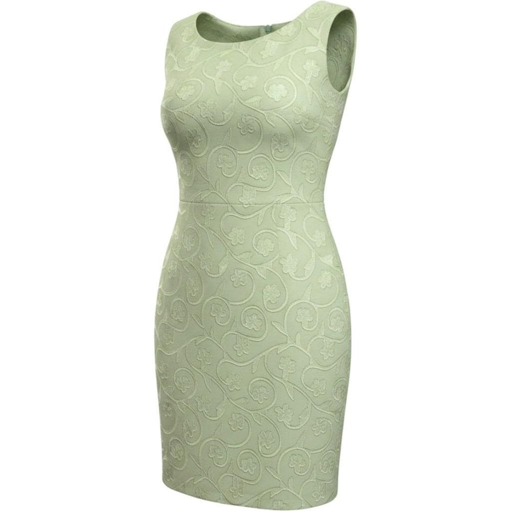 Vintage R-Wear Rampage Sage Green Floral Burnout Velvet Shift Dress Size 11 NWT